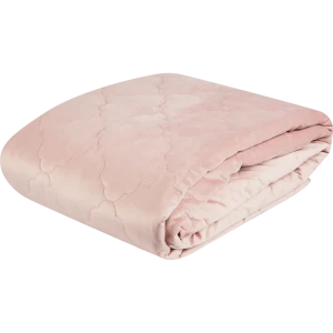 Покрывало Ромб 220x240 см бархат цвет розовый