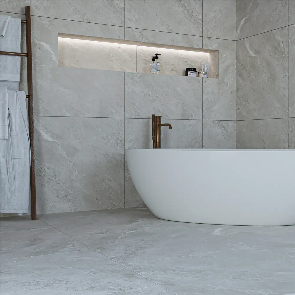 Глазурованный керамогранит Abgres Rio 80x80 см 1.92 м² матовый цвет серый 89461857 STLM-2123335 Santreyd - Вид №3