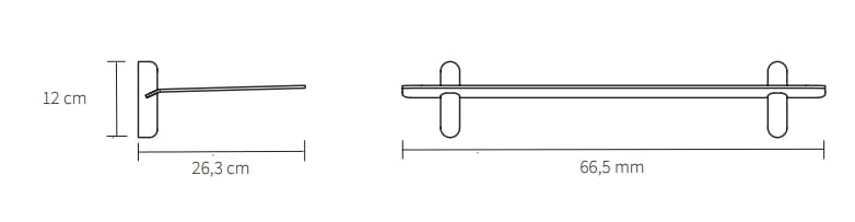 Стальная и деревянная полка Gejst Nivo ARCH-00095232 - Вид №3