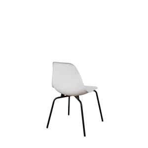 92062643 Стул кухонный Derstuhl Elegant black 45x82x46 см полипропилен цвет белый STLM-1486119