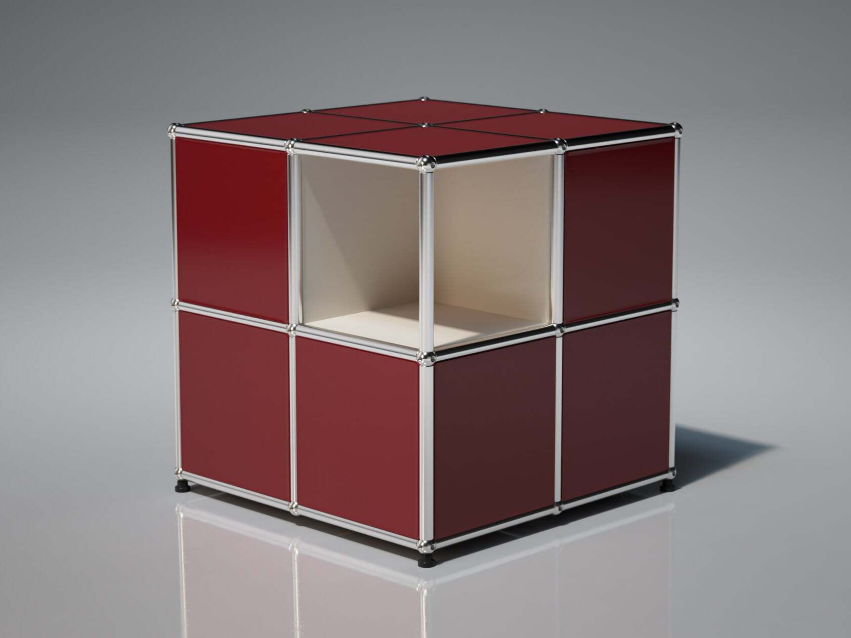 Стальной журнальный столик с отсеком для хранения USM TESSELLATE ARCH-00064241 - Вид №3