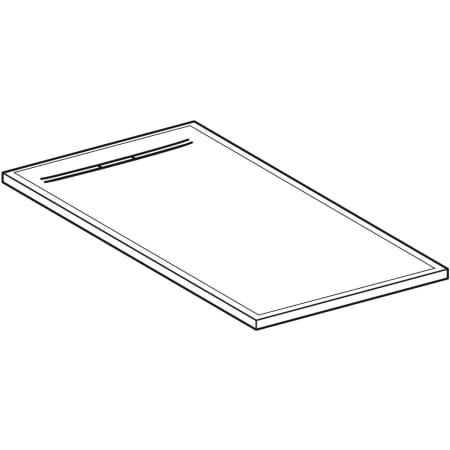 550.255.00.2 Прямоугольный душевой поддон Geberit Sestra Geberit  - Вид №1