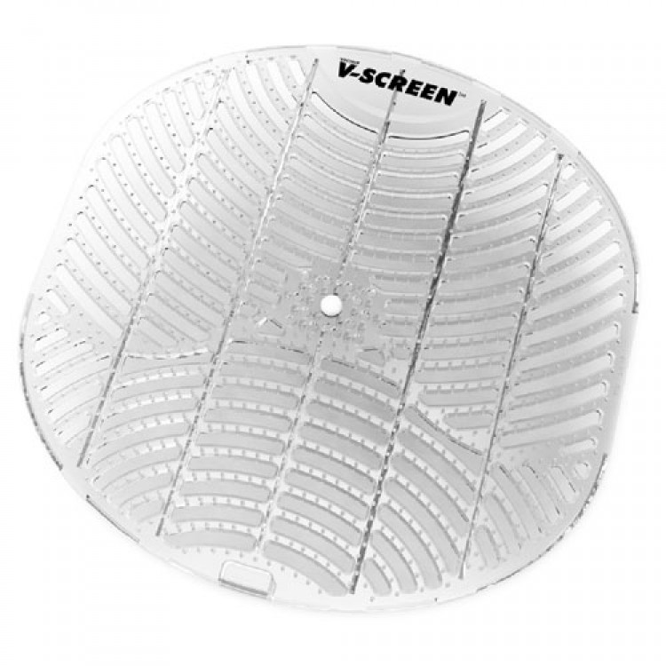V-SCREEN WHITE (Морской бриз) VECTAIR SYSTEMS V-SCREEN Решетки для писсуаров – аромат Морской бриз Прозрачный, Светло-серый 