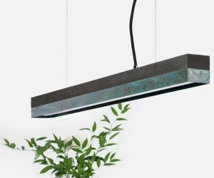 GANTlights Подвесной светильник из цемента и оксидированной меди C