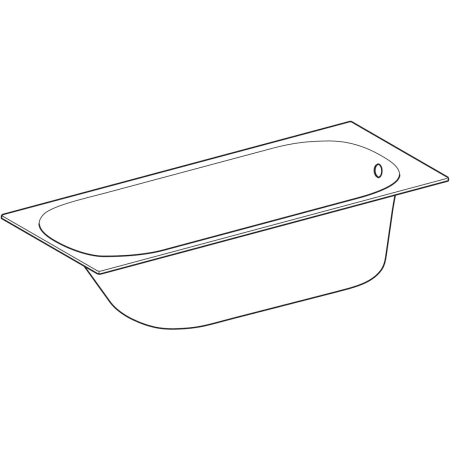 554.006.01.1 Прямоугольная ванна Geberit Soana, узкий край Geberit  - Вид №9