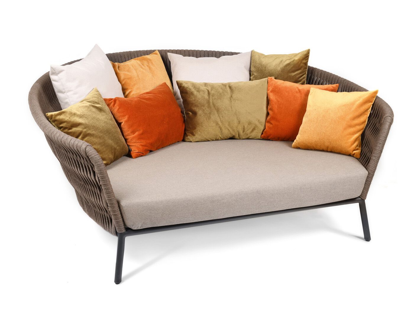 Изогнутый веревочный садовый диван FISCHER MÖBEL Wing ARCH-00052860