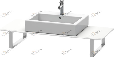 XL013C01818 X-Large Консоль для накладных раковин и встраиваемых умывальников Белый матовый, декор Duravit