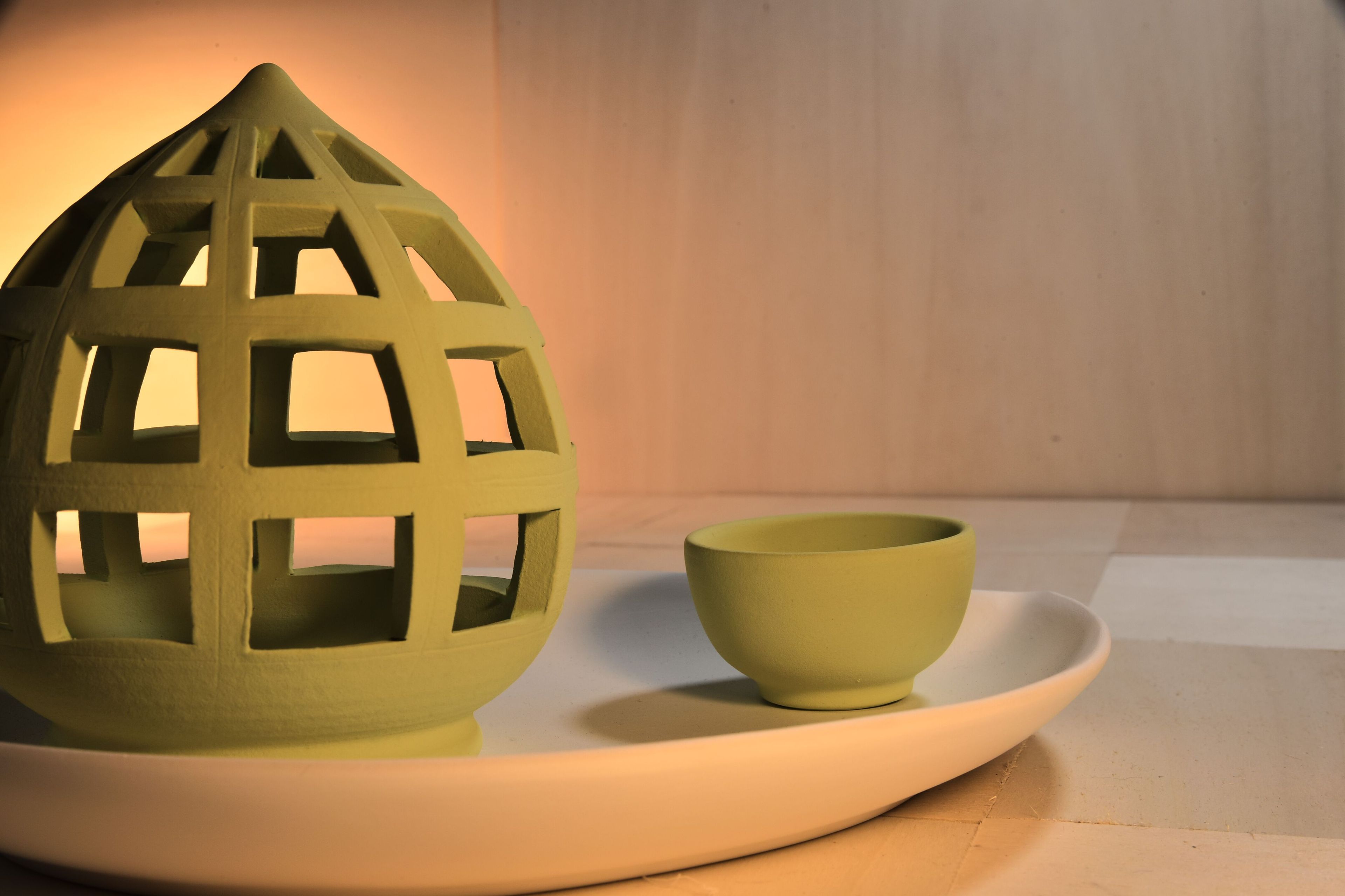 Матовый глазурованный керамический подсвечник Muse dell’Abitare огонь ARCH-00027837 - Вид №2