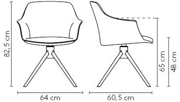 MOBLIBERICA Вращающееся кресло с тканевой обивкой и подлокотниками Kedua sun-id-1445218 - Вид №10