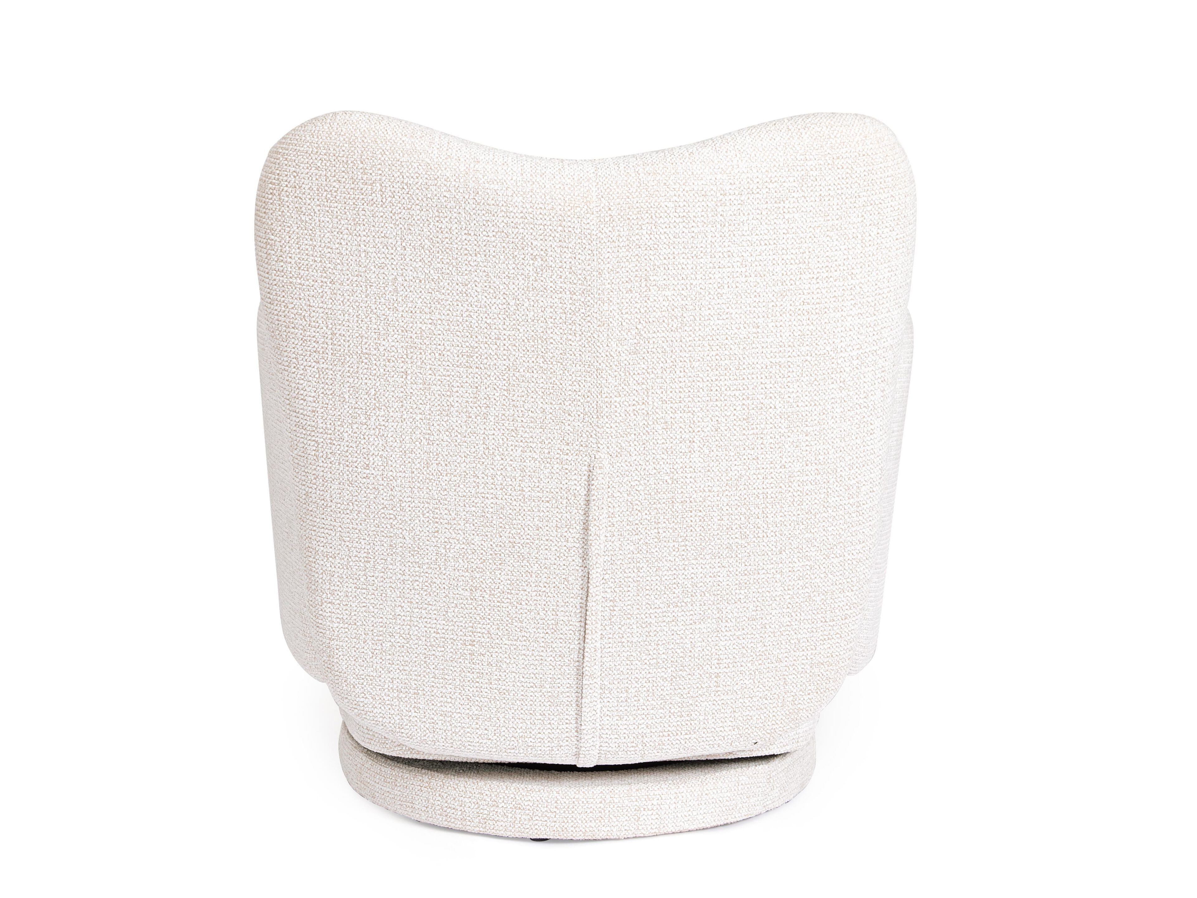 Тканевое вращающееся кресло с подлокотниками BIZZOTTO HARPER ARCH-00143128 - Вид №5