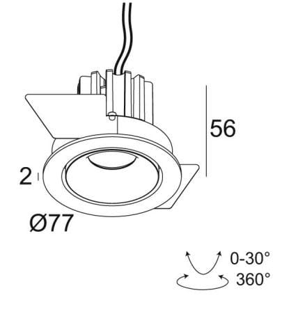 Утопленный регулируемый светодиодный наружный прожектор Deltalight Reo ARCH-00026669 - Вид №2