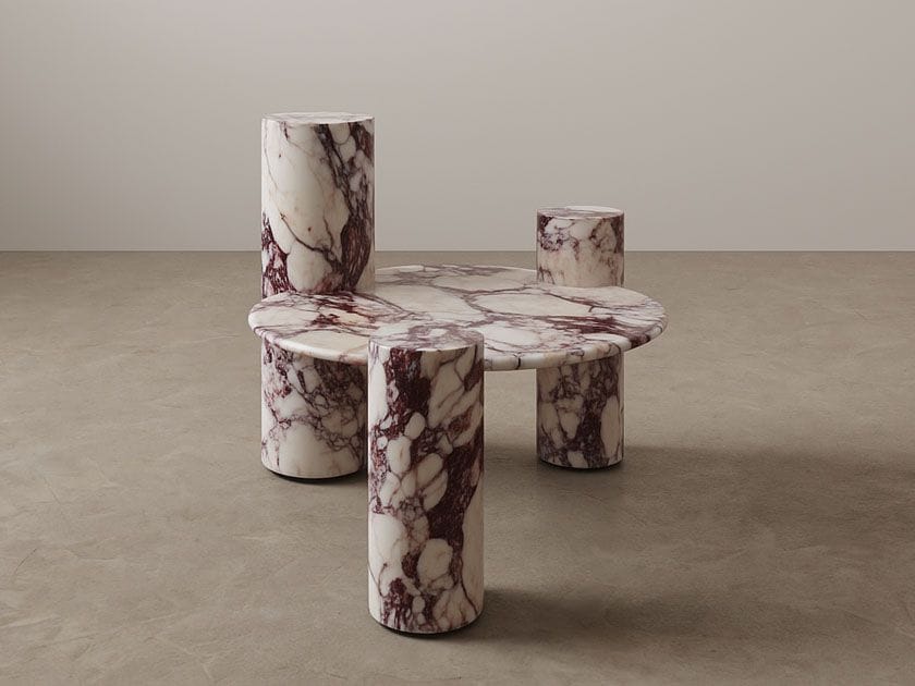 Круглый мраморный журнальный столик Studio IB Milano ASIMMÈTRICO ARCH-00123022 - Вид №1