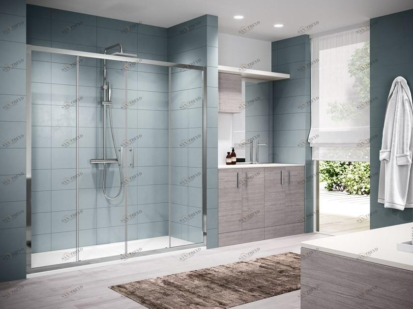 NOVELLINI Душевая ниша с раздвижной и фиксированной дверцами Zephyros sun-id-1365293