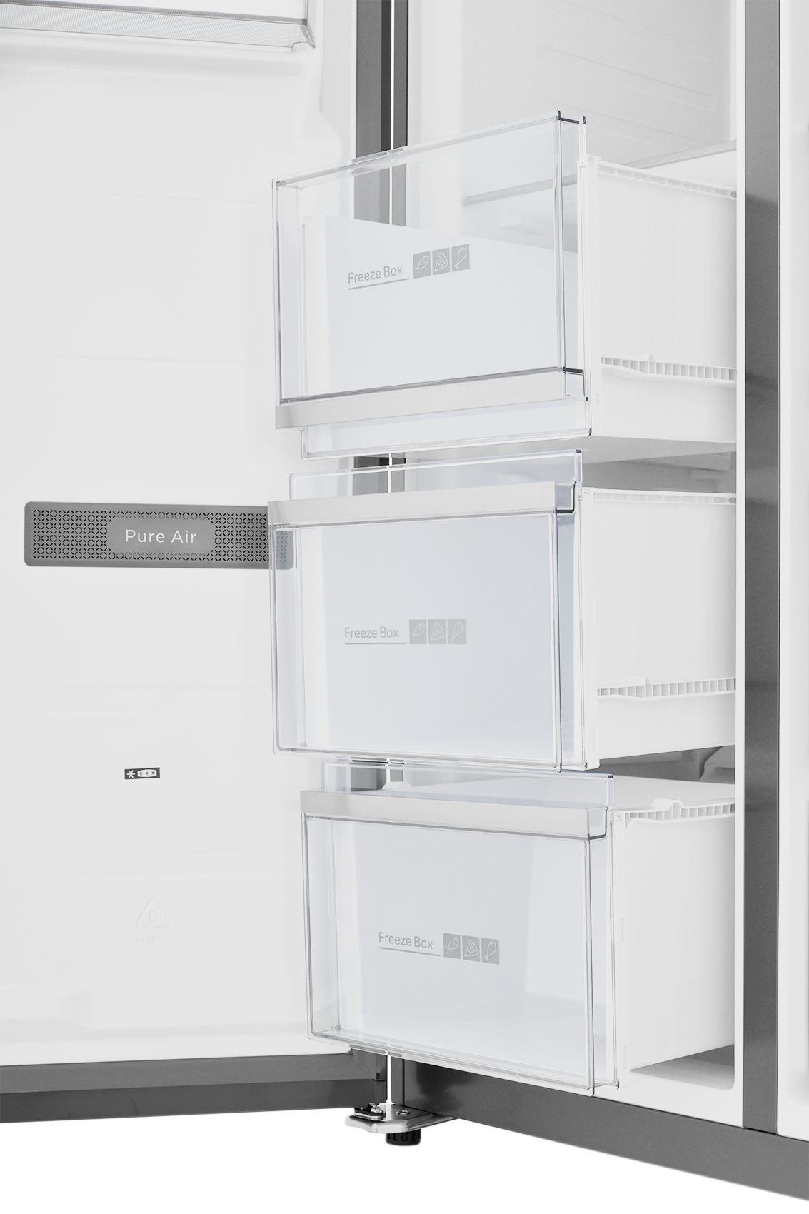 9235924 Холодильник Side by Side   ZUGEL ZRSSI540XB Slot-In черный STDN-0045191 - Вид №6