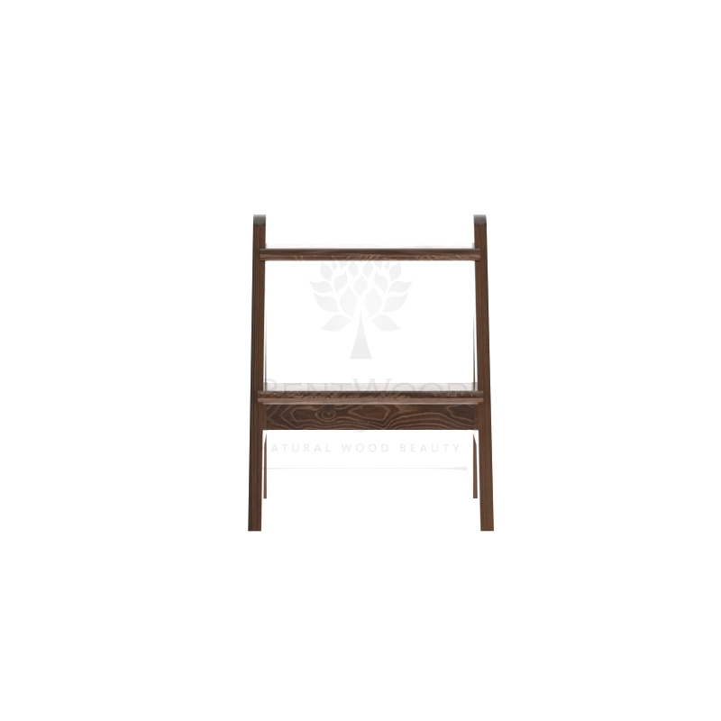 2038 Лесенка для купели 2 ступени из дуба мореная Alyarus  - Вид №3