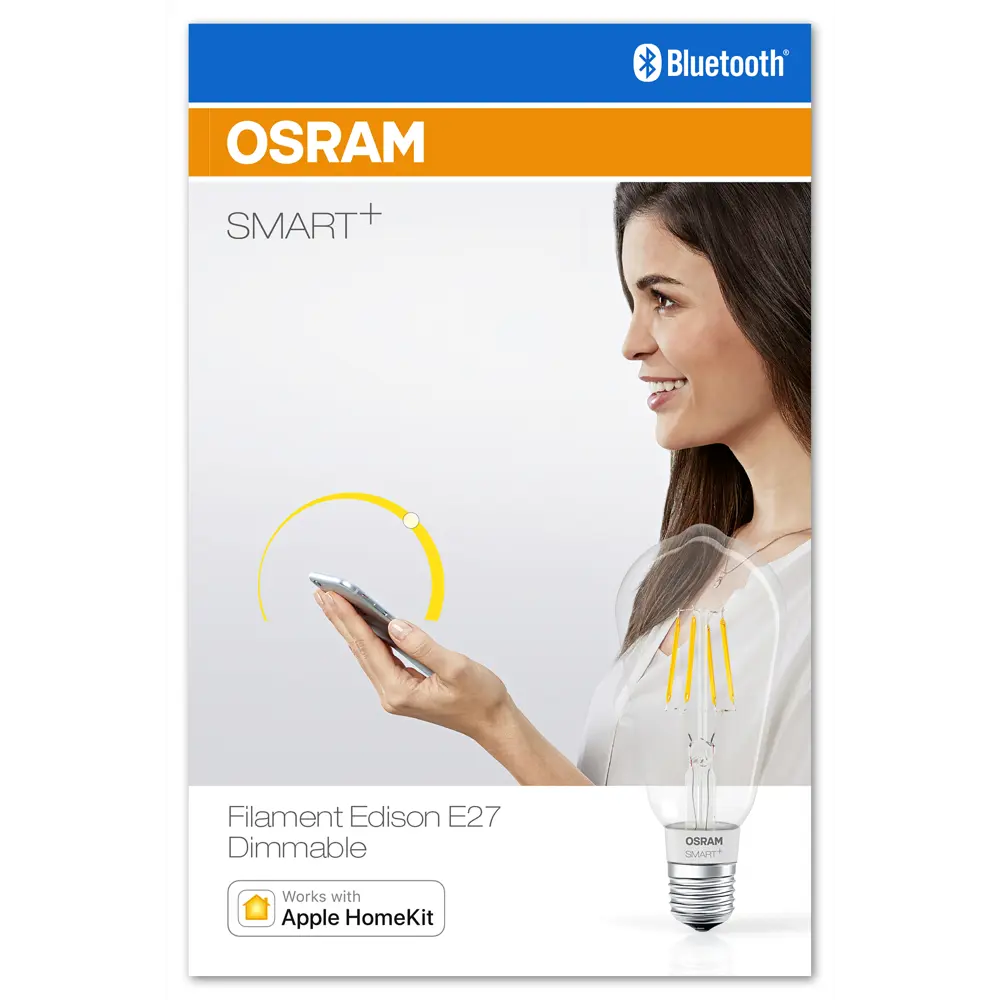 Лампа умная светодиодная Osram Smart Plus E27 220-240 В 5.5 Вт эдисон прозрачная 650 лм, теплый белый свет 89143930 STLM-2053381 LEDVANCE  - Вид №4