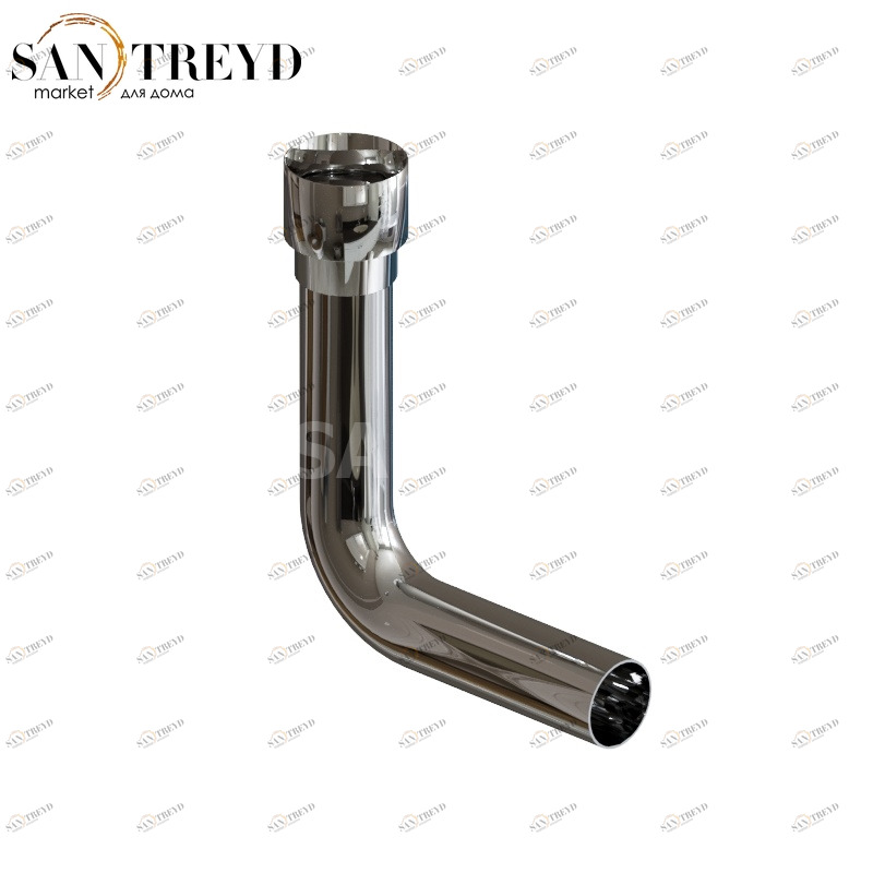 VA128 Запасная труба для BA007 40 см Хромированный Globo Paestum Италия Ceramica Globo