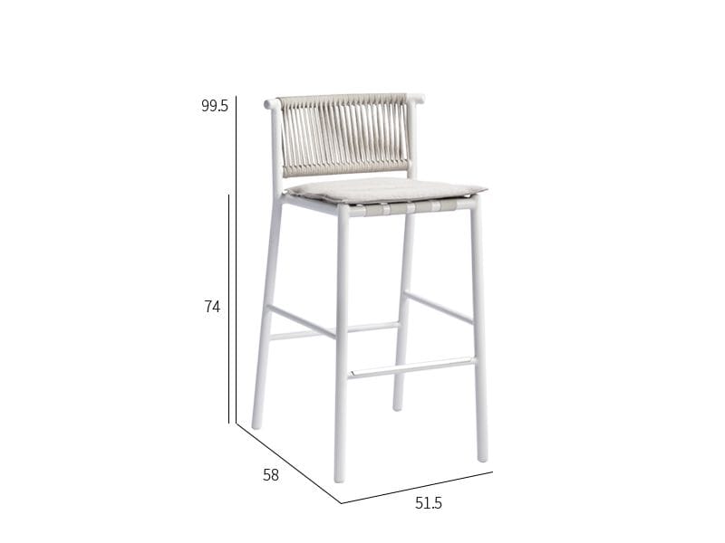 Высокий веревочный садовый стул VINEKO Nine Degrees ARCH-00074988 - Вид №2
