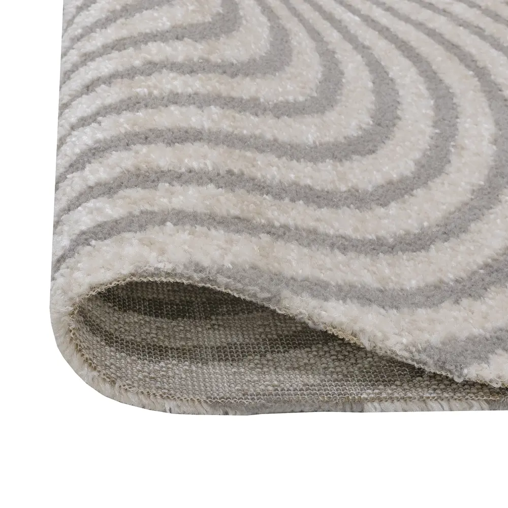 РОЯЛТАФТ Ковровое покрытие Фризе Тач с круговым узором, бежевый 4 метра 89337430 STLM-1324239 - Вид №2