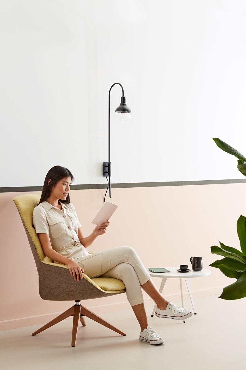 ACTIU Кресло на козелке из ткани с подлокотниками Noom sun-id-1416237 - Вид №3