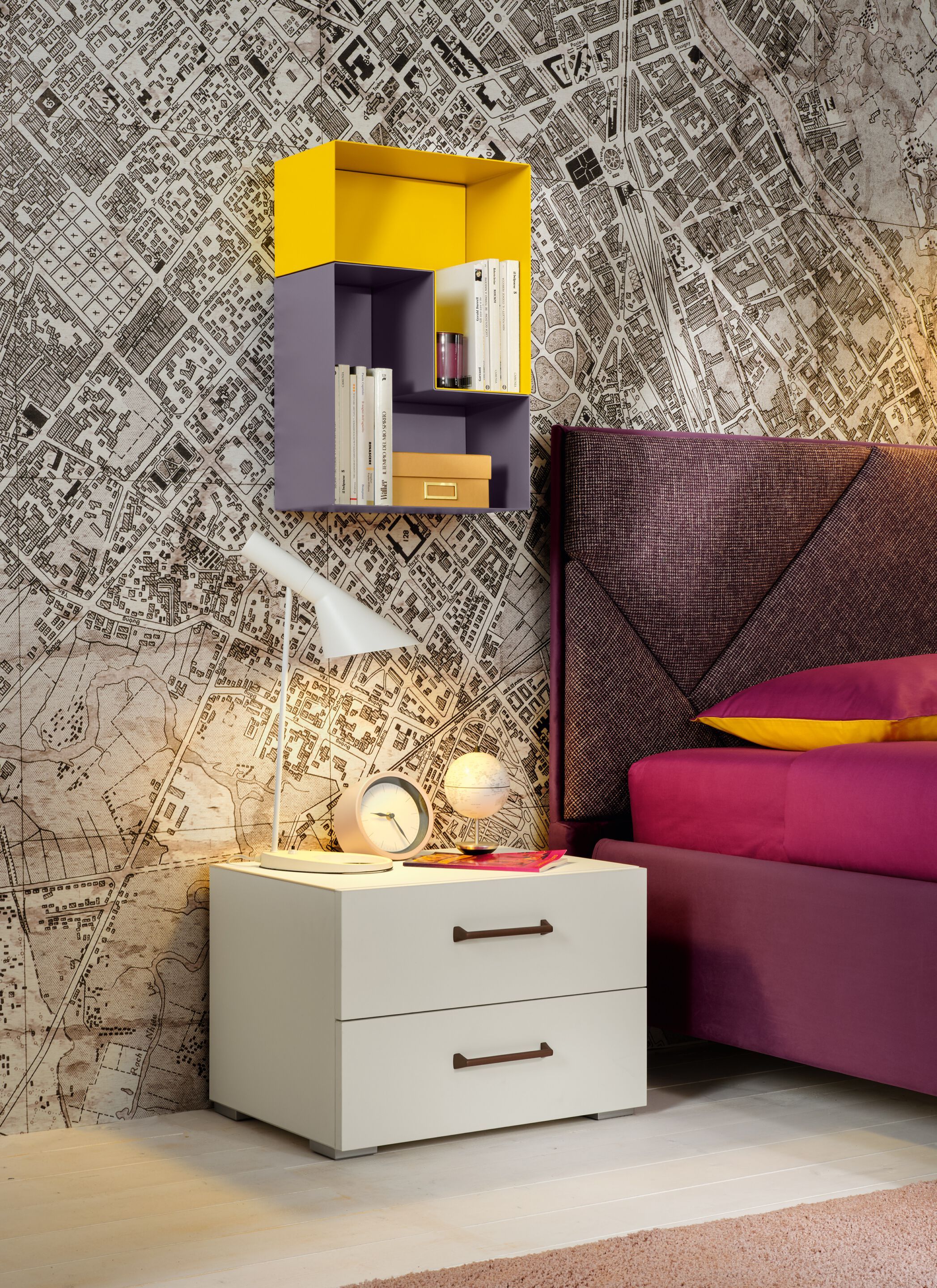 Спальня с гардеробной и мягкой кроватью Moretti Compact YC318 ARCH-00095117 - Вид №7