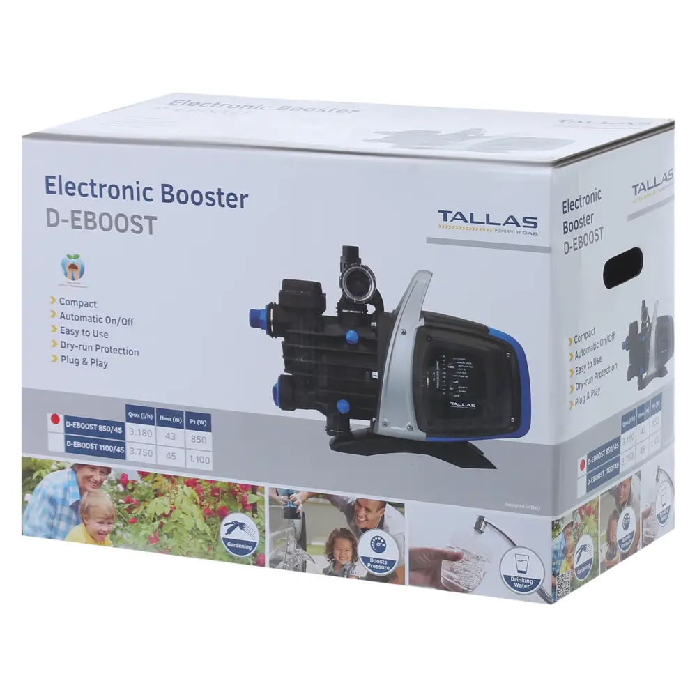 Насос садовый Tallas D-Eboost 850/45, 3180 л/час 81967201 STLM-2032168  - Вид №7