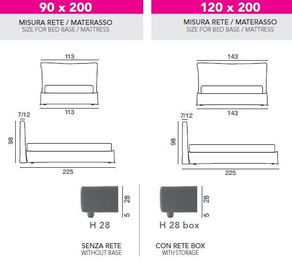 Twils Односпальная кровать с мягким изголовьем Ada sun-id-1357317 - Вид №3