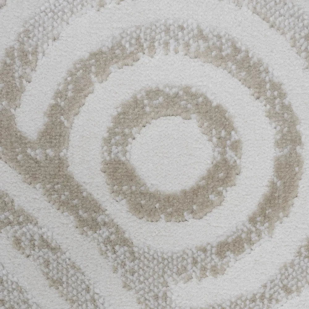 Santreyd Ковровое покрытие «Оптимист Круги» бежевое 2 метра 89337421 STLM-1393148 - Вид №1