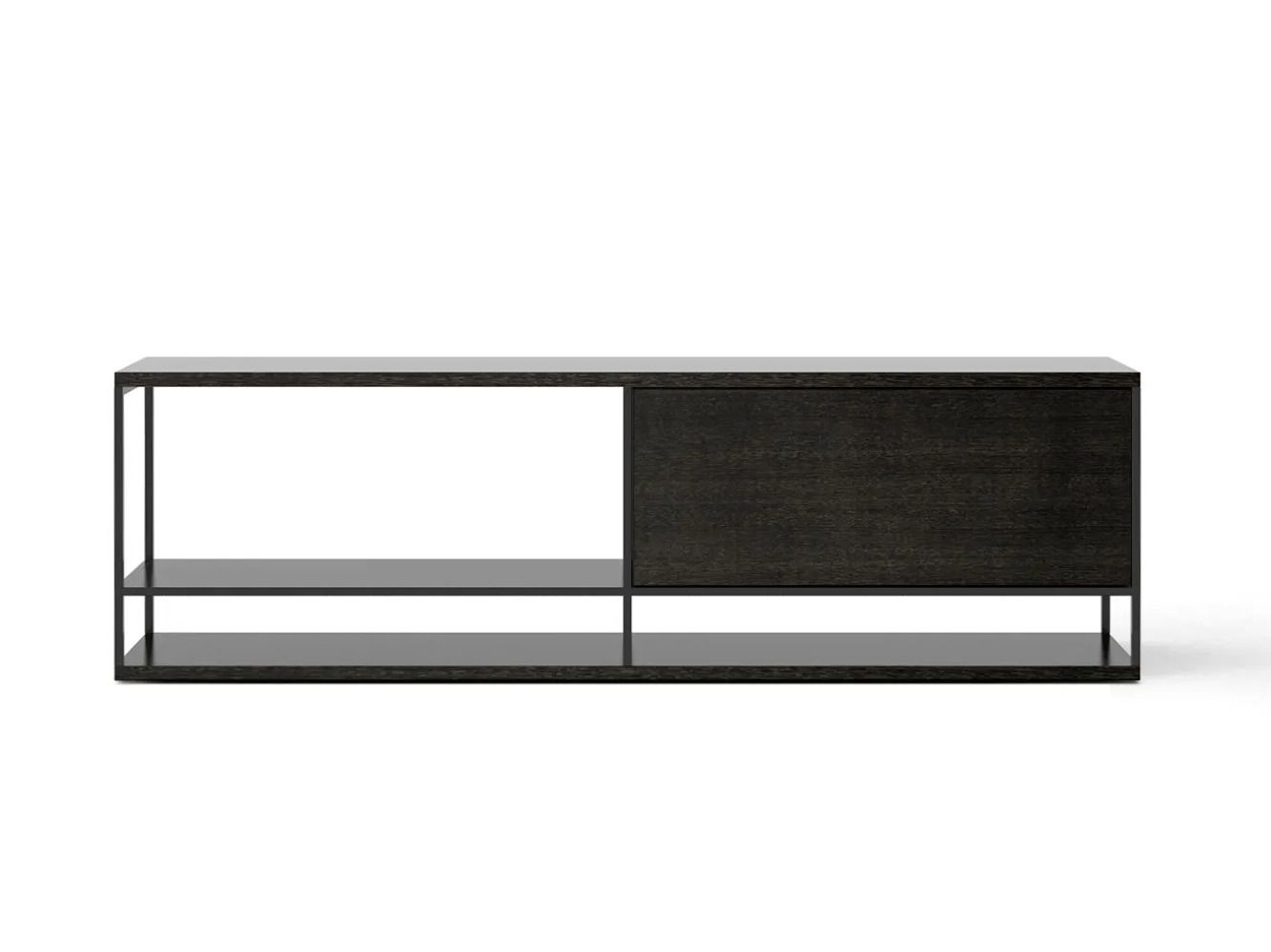 Низкий деревянный шкаф для телевизора с откидными дверцами Punt Literatura ARCH-00035753 - Вид №2