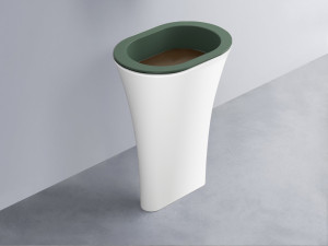 AMLA65-MU+AMPILO-CA+AMCOLO-BL Раковина Amedeo Ovale отдельностоящая cielo Enjoy + Amedeo