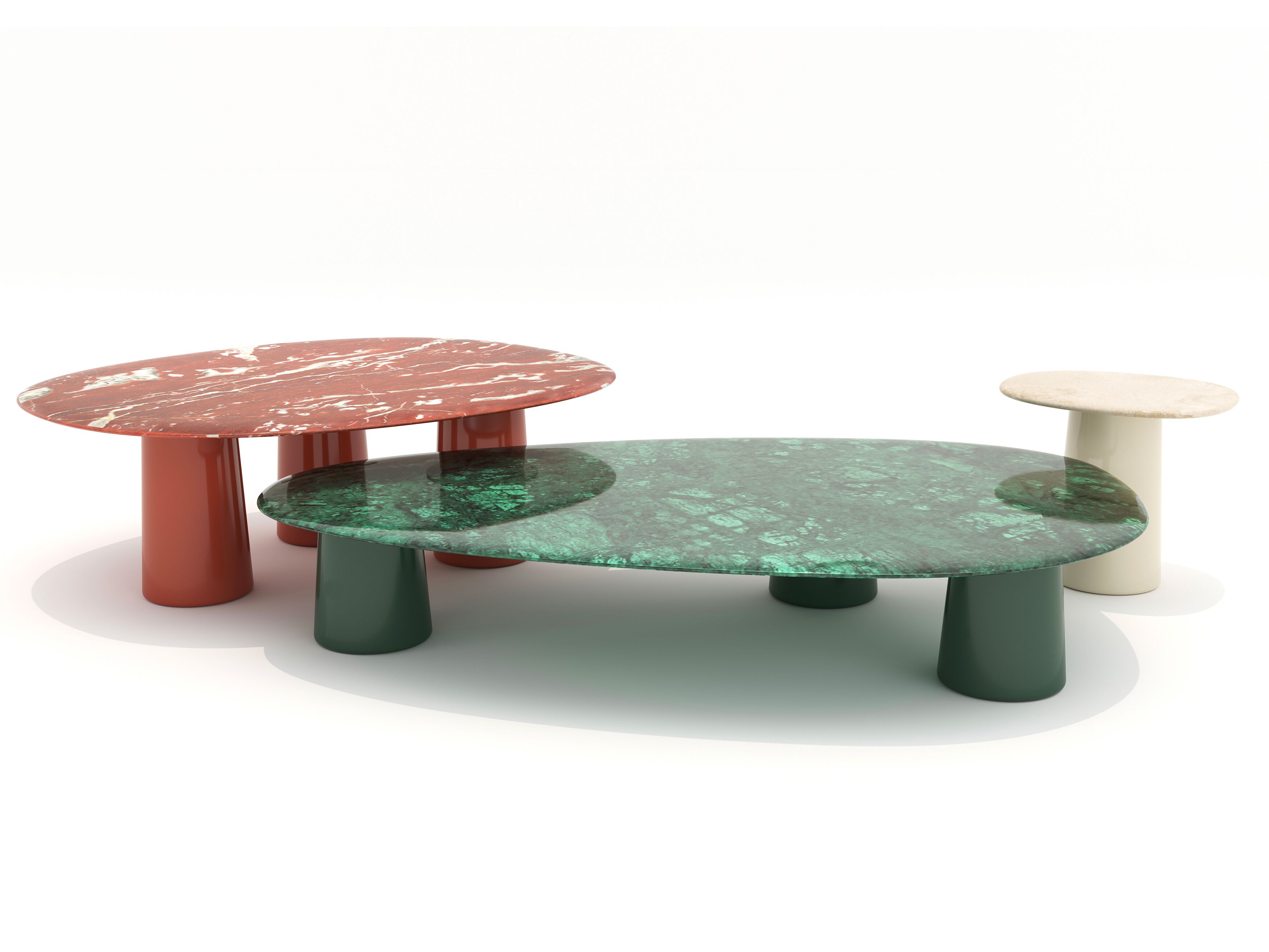 Журнальный столик с мраморной столешницей Ethimo Boldini ARCH-00028684