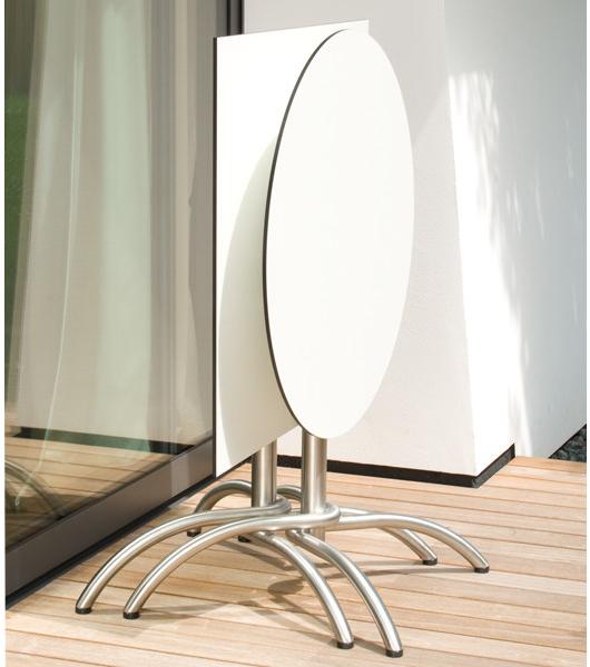 FISCHER MÖBEL Стол складной круглый с основанием 4 звезды Taku sun-id-1495029 - Вид №4