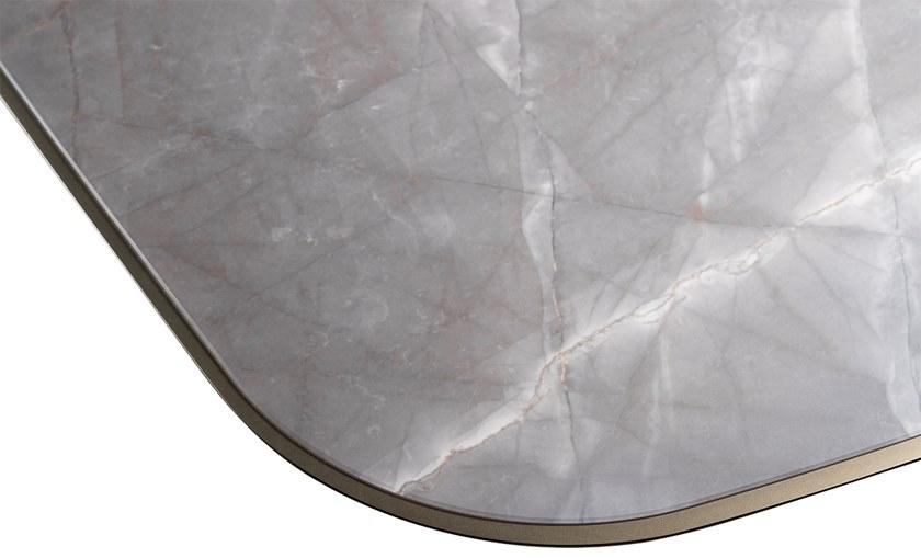 Reflex Прямоугольный обеденный стол с фаской из мраморного стекла Pininfarina home design sun-id-1441467 - Вид №3