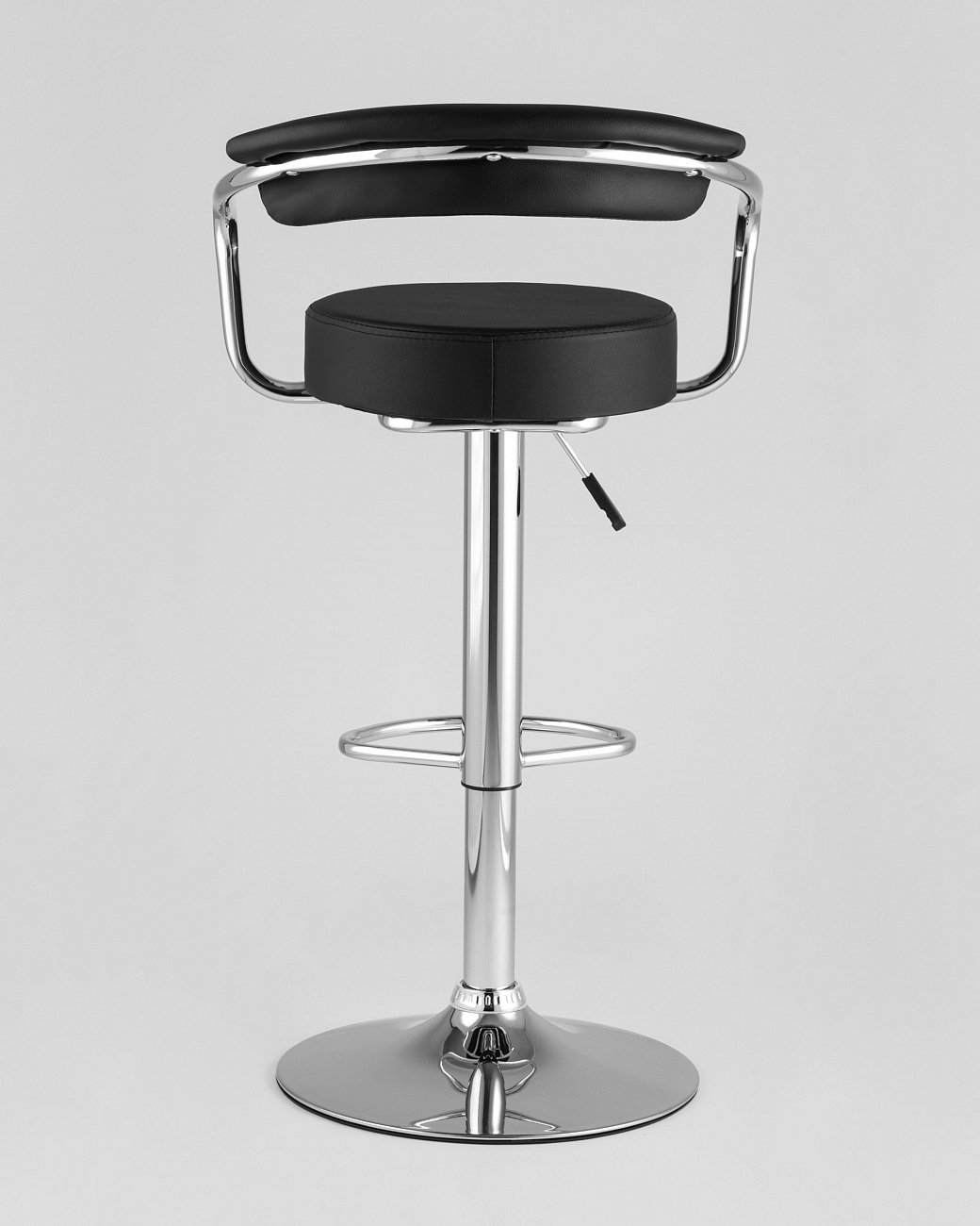 Стул барный со спинкой черный из экокожи "Орион" STOOL GROUP  00-3945960 Черный  - Вид №5