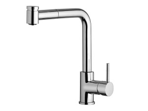 Смеситель для кухни на столешнице со съемным ручным душем