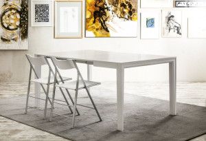 Прямоугольная выдвижная консоль из массива дерева