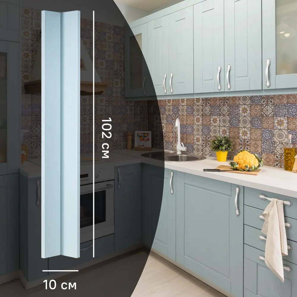 Угловой органайзер Konsensa Tomari для кухонных шкафов МДФ голубой 89423358 STLM-1582036