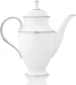10525130 Lenox Кофейник Lenox "Федеральный,платиновый кант" 1,4л Фарфор костяной