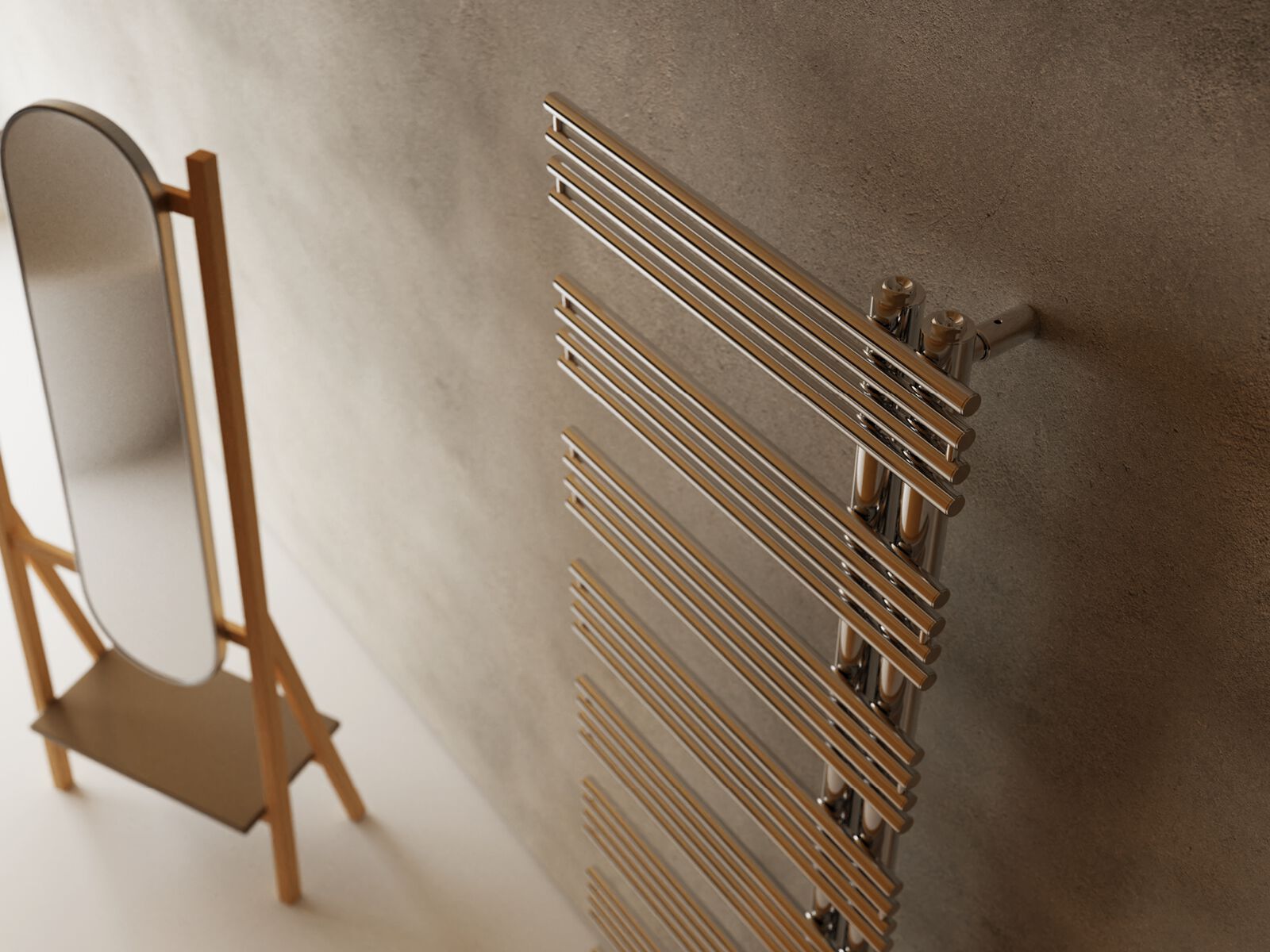 Вертикальный электрический полотенцесушитель Cordivari Design Inox Style ARCH-00025385 - Вид №1