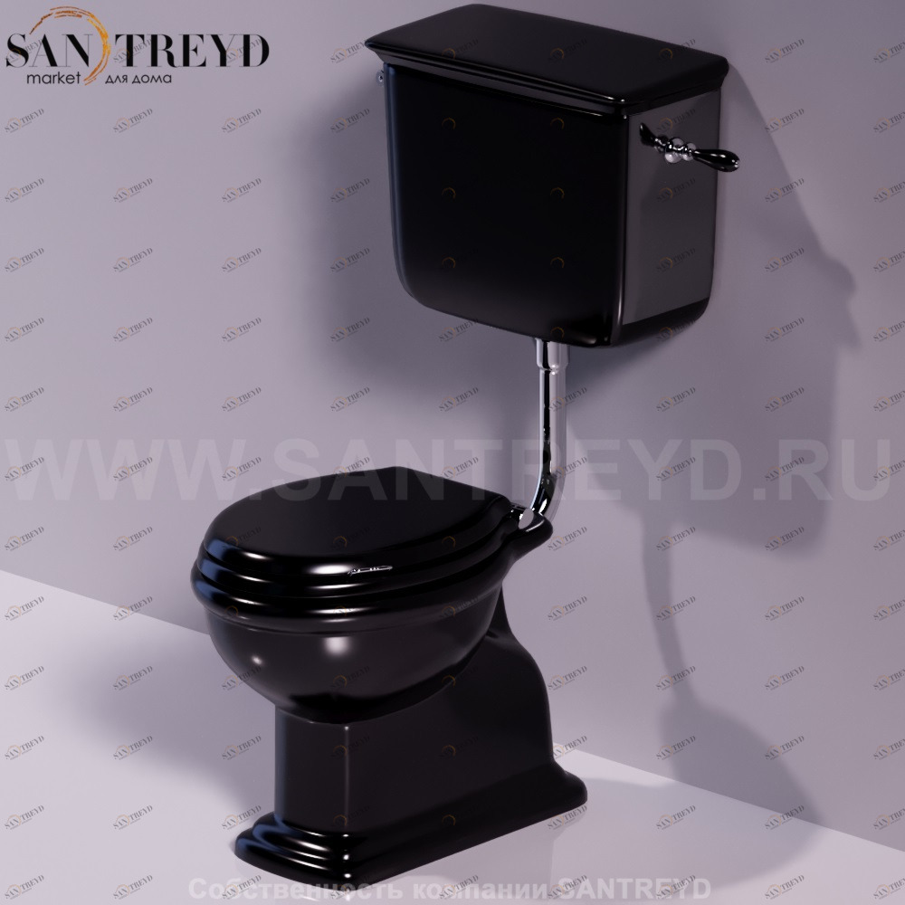 LA28NERO Бачок для унитаза Черный Simas Lante Италия