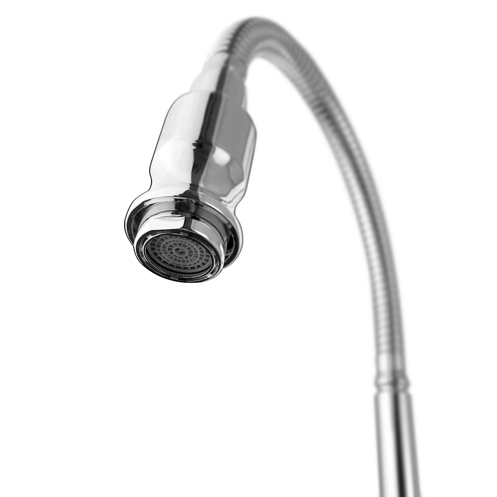 GFmark - Кран на одну воду м/к, гибкий излив, корпус 100% ЛАТУНЬ, код: 8601  - Вид №1