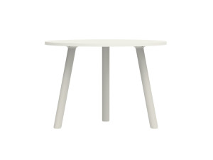 Высокий круглый стол из композитного материала и алюминия