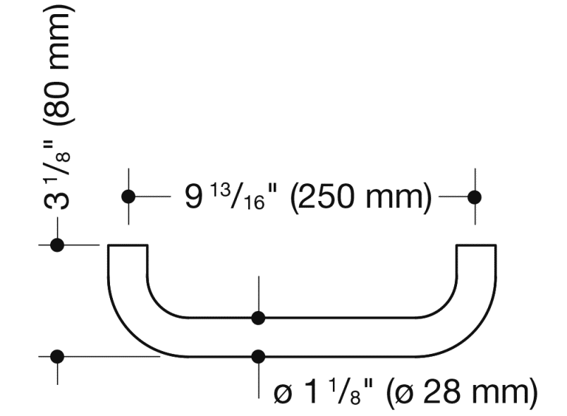 477.31BUS110 ручка для захвата HEWI USA Produkte  - Вид №5