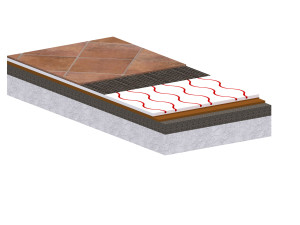 Лучистая напольная панель из мелового волокна