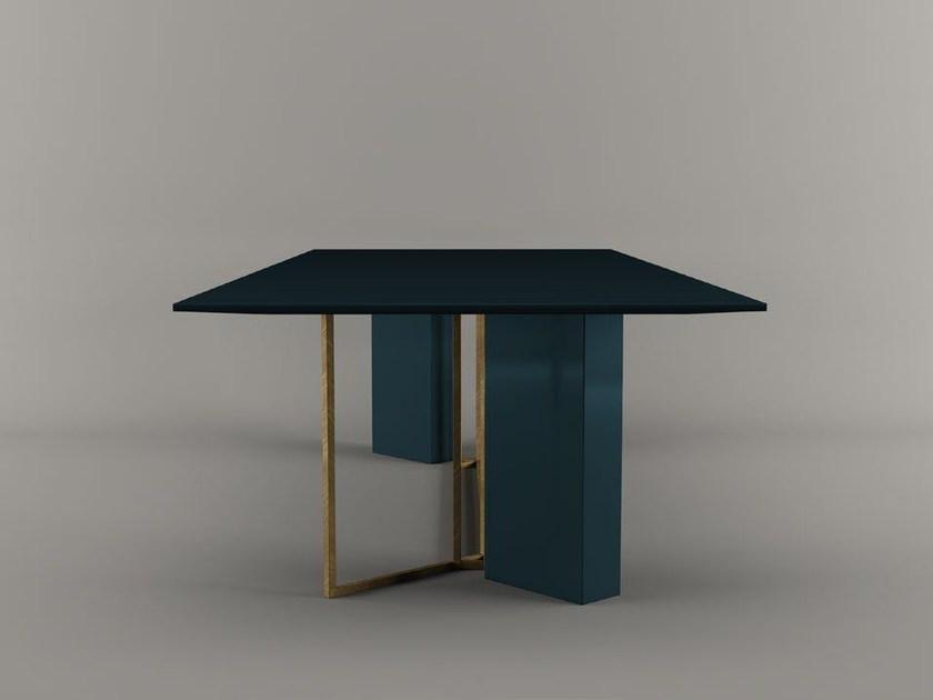 Meridiani Прямоугольный деревянный обеденный стол Edition plinto Y2w - Вид №3