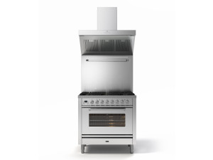 Отдельно стоящая кухня из нержавеющей стали