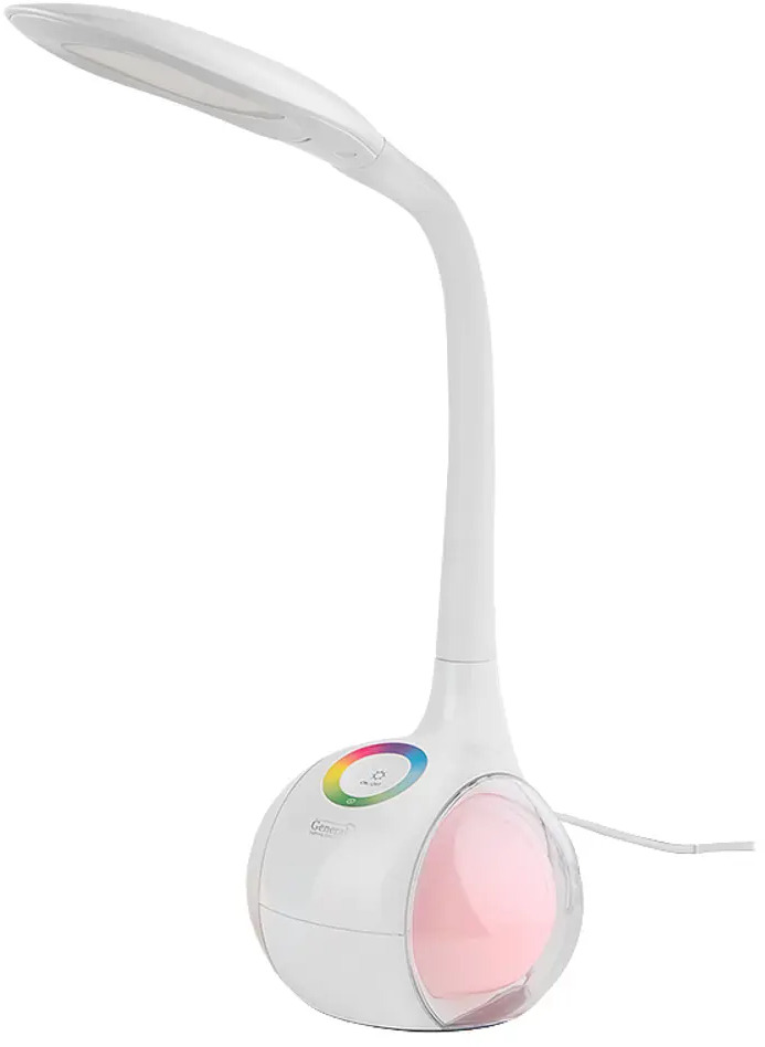 90332886 Настольная лампа светодиодная GENERAL LIGHTING SYSTEMS GLTL-035 800035 холодный белый свет цвет белый STLM-0188582