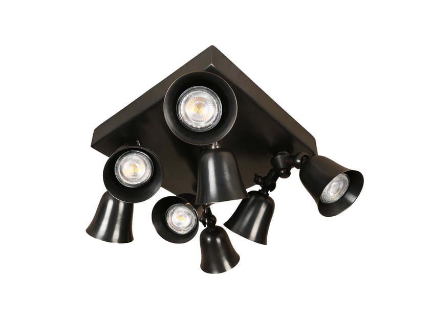 Регулируемая латунная светодиодная потолочная лампа Authentage Lighting Fleure Twin ARCH-00149886