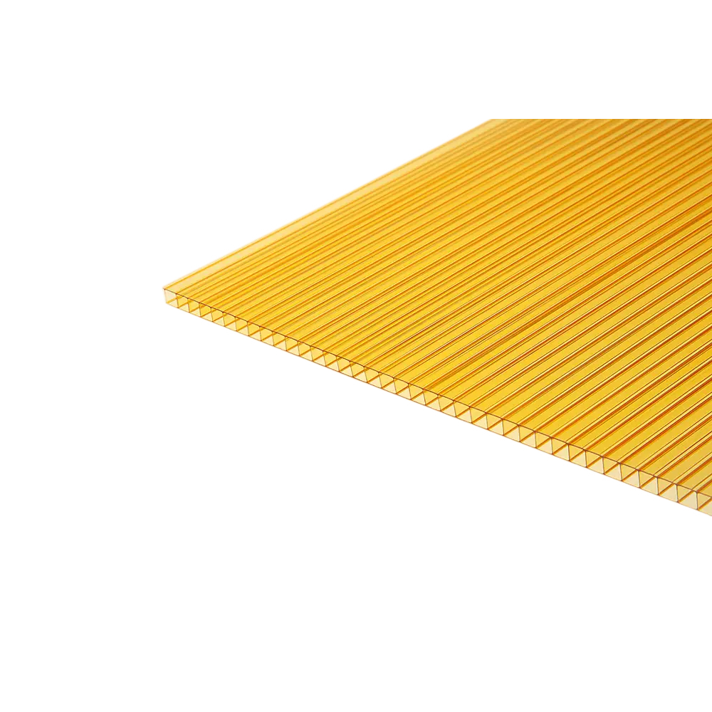 Поликарбонат сотовый 6 мм 2.1x3 м Киви желтый STLM-2135650