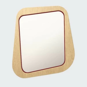 Зеркало настенное малое бордовое Woodi WOODI ДИЗАЙНЕРСКИЕ 00-3966353 Бордовый